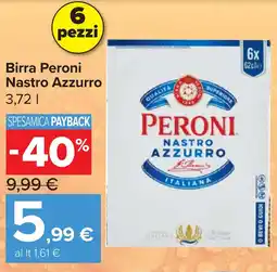 Carrefour Market Birra Peroni Nastro Azzurro offerta