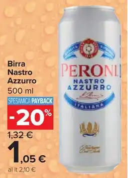 Carrefour Market Birra Nastro Azzurro offerta