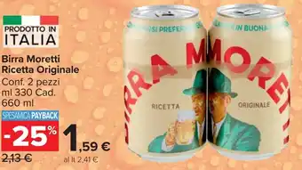 Carrefour Market Birra Moretti Ricetta Originale offerta