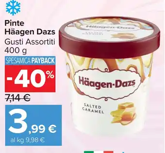 Carrefour Market Pinte Häagen Dazs offerta