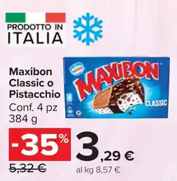 Carrefour Market Maxibon Classic o Pistacchio offerta
