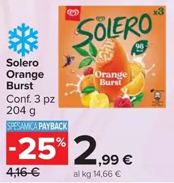 Carrefour Market Solero Orange Burst offerta