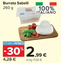 Carrefour Market Burrata Sabelli offerta