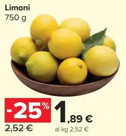 Carrefour Market Limoni offerta