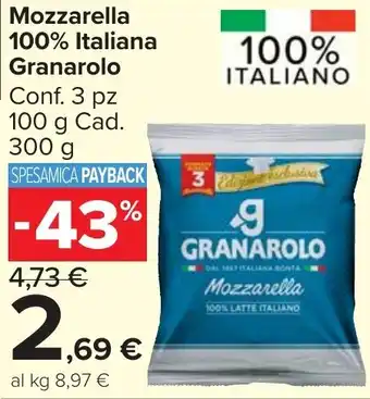 Mozzarella 100% Italiana Granarolo