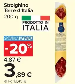 Carrefour Market Strolghino Terre d'Italia offerta