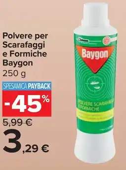 Carrefour Market Polvere per Scarafaggi e Formiche Baygon offerta