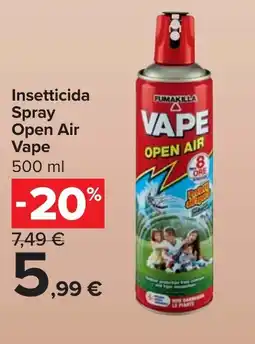 Carrefour Market Insetticida Spray Open Air Vape offerta