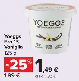 Carrefour Market Yoeggs Pro 13 Vaniglia offerta