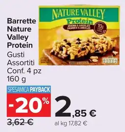Carrefour Market Barrette Nature Valley Protein offerta