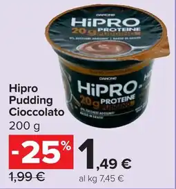 Carrefour Market Hipro Pudding Cioccolato offerta