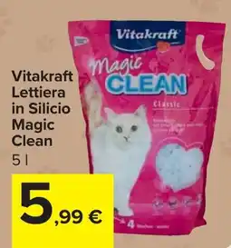 Carrefour Market Vitakraft Lettiera in Silicio Magic Clean offerta