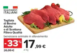 Carrefour Tagliata di Bovino Adulto o di Scottona Filiera Qualità offerta