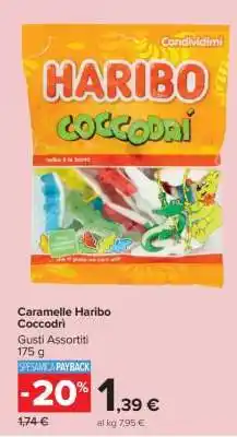 Carrefour Caramelle Haribo Coccodrì offerta
