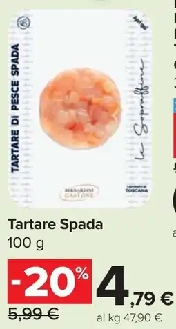 Carrefour Market Tartare Spada offerta