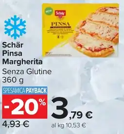 Carrefour Market Schär Pinsa Margherita offerta