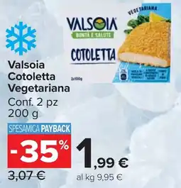 Carrefour Market Valsoia Cotoletta Vegetariana offerta