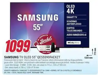 SAMSUNG TV OLED 55" QE55S90FAEXZT