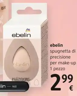 dm drogerie markt ebelin spugnetta di precisione per make-up offerta