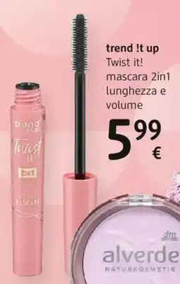 dm drogerie markt trend !t up Twist it! mascara 2in1 lunghezza e volume offerta