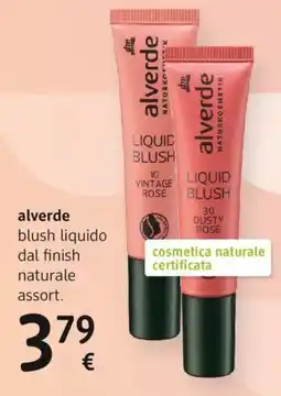 dm drogerie markt alverde blush liquido dal finish naturale offerta