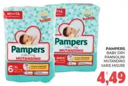 Eté Pampers baby dry pannolini mutandino offerta