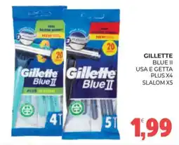 Eté Gillette blue ii usa e getta plus x4 slalom x5 offerta