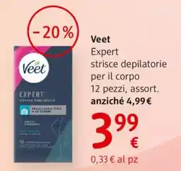 dm drogerie markt Veet Expert strisce depilatorie per il corpo offerta
