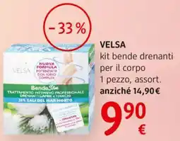 dm drogerie markt VELSA kit bende drenanti per il corpo offerta