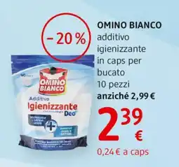 dm drogerie markt OMINO BIANCO additivo igienizzante in caps per bucato offerta