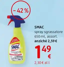 dm drogerie markt SMAC spray sgrassatore offerta