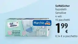 dm drogerie markt Soft&Sicher fazzoletti Sensitive offerta