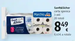 dm drogerie markt Sanft&Sicher carta igienica offerta