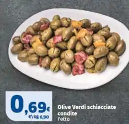 Sigma Olive Verdi schiacciate condite offerta