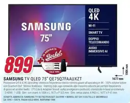 Trony SAMSUNG TV QLED 75" QE75Q7FAAUXZT offerta