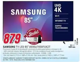 Trony SAMSUNG TV LED 85" UE85U7000FUXZT offerta
