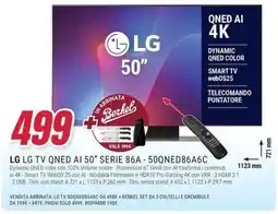 Trony LG LG TV QNED AI 50" SERIE 86A-50QNED86A6C offerta