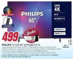 Trony PHILIPS TV LED 65" 65PUS8010/12 offerta