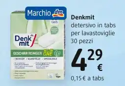 dm drogerie markt Denkmit detersivo in tabs per lavastoviglie offerta