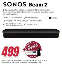 Trony SONOS Beam 2 offerta
