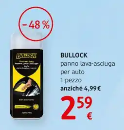dm drogerie markt BULLOCK panno lava-asciuga per auto offerta