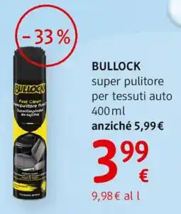 dm drogerie markt BULLOCK super pulitore per tessuti auto offerta