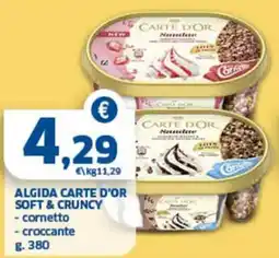 Sigma Algida carte d'or soft & cruncy offerta