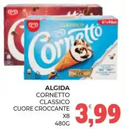 Eté Algida cornetto classico cuore croccante offerta