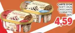 Eté Carte d'or soft crun croccante cornetto offerta