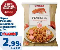Sigma Sigma Pennette al salmone e gamberetti offerta