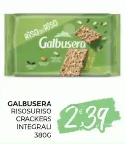 Eté Galbusera risosuriso crackers integrali offerta