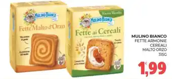 Mulino bianco fette armonie cereali malto orzo