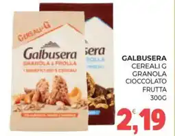 Eté Galbusera cereali g granola cioccolato frutta offerta