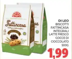 Eté Di leo biscotti fattincasa integrali latte fresco gocce di cioccolato offerta